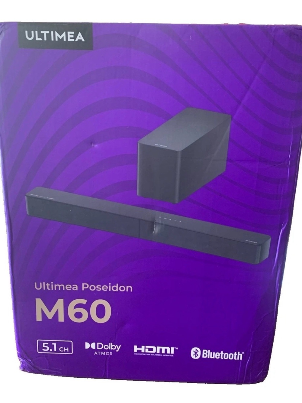 ULTIMEA Poseidon M60 5.1CH Dolby Atmos Soundbar w/Subwoofer 300W NEW